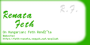 renata feth business card